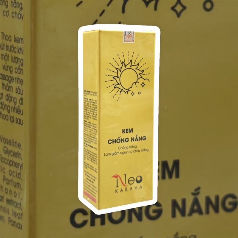 Kem chống nắng Neo Karava nâng tone da, siêu kiềm dầu, chống bóng nhờn dành cho mọi loại da 50ml