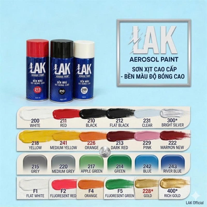 Sơn xịt chịu nhiệt LAK