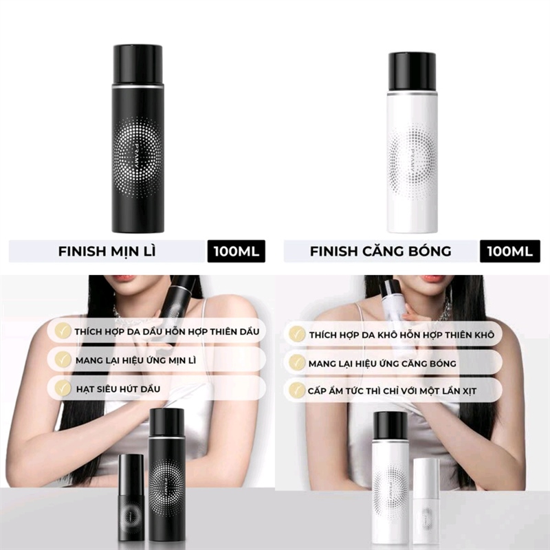 Xịt khoá makeup Pramy Moisturizing Makeup Setting Spray 100ml
