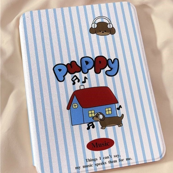 Case Ipad Sọc Xanh Nhà Puppy - Air6/11