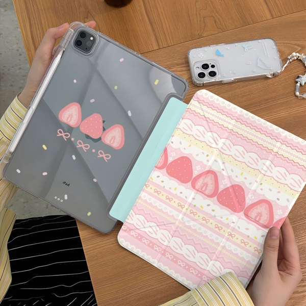 Case Ipad Hồng Dâu - Air6/11Inch
