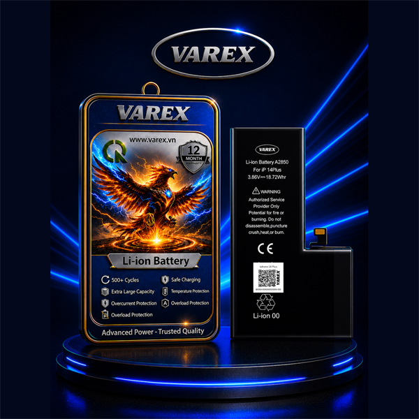 Pin Varex Iphone 14 Plus Dung Lượng Cao