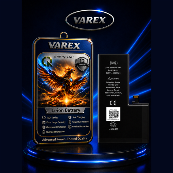 Pin Varex Iphone 14 Pro Dung Lượng Cao
