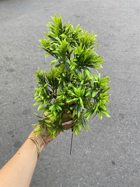 Cành tùng la hán - Lá cành ngắn - Hoa Lụa Vân Vượng