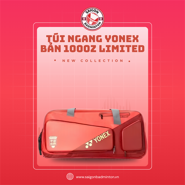 Túi Ngang Yonex Bản 1000z Limited Nội Địa Trung - Màu Đỏ