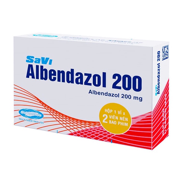 SaVi Albendazol 200 Viên nén H1x2 Savipharm