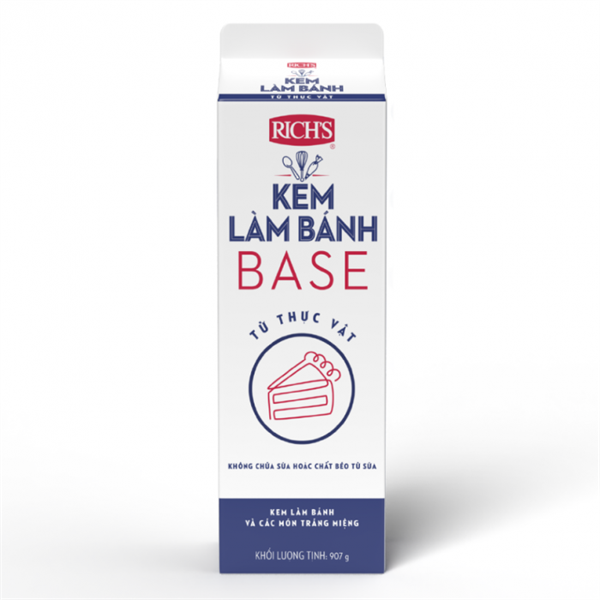 Rich Whip Topping Base Kem làm bánh 907g