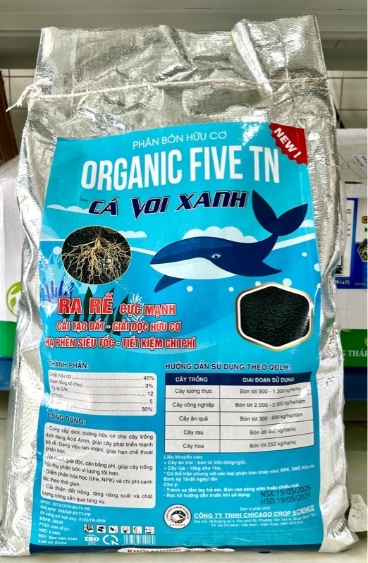 Phân hữu cơ Cá voi xanh 10kg