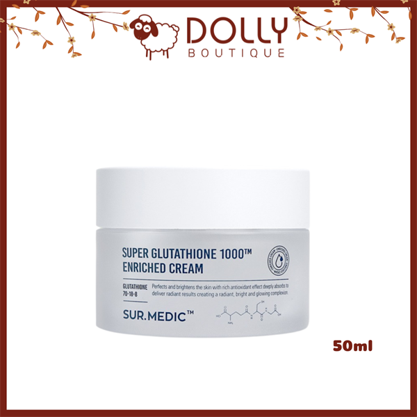Kem dưỡng Sur.Medic Super glutathione 1000TM enriched cream 50ml