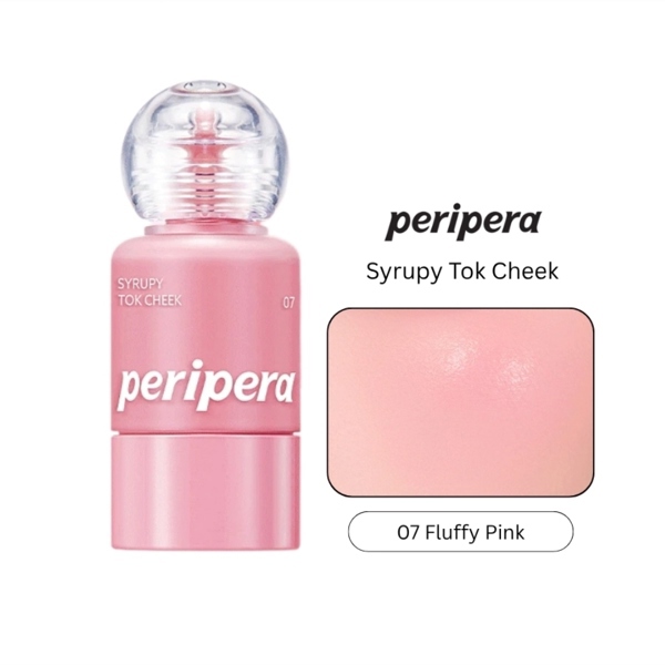 PERIPERA Syrupy Tok Cheek Má Hồng 9g - 07 Fluffy Pink G1