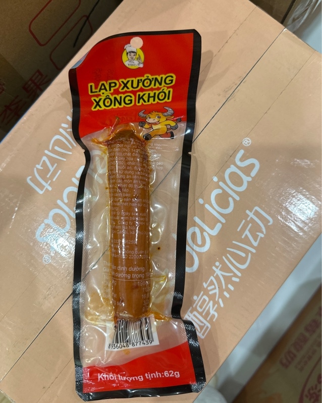 Lạp xưởng xông khói 62g ( 50 Chiếc/thùng )