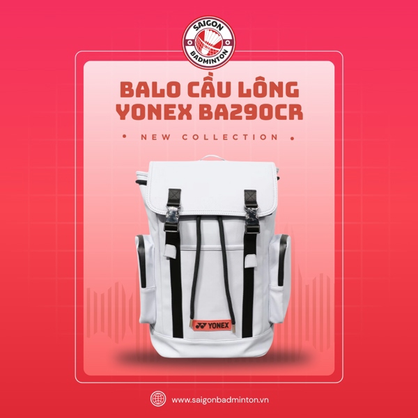 Balo Cầu Lông Yonex BA290CR - Màu Trắng