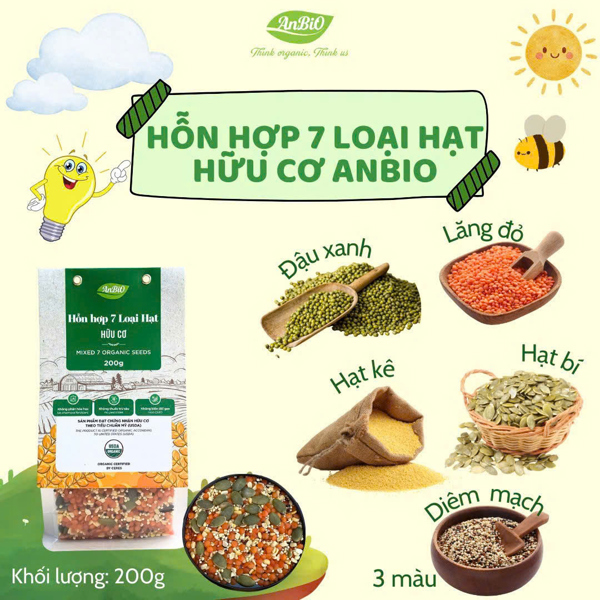 ABO Hỗn Hợp 7 Loại Hạt (200G)