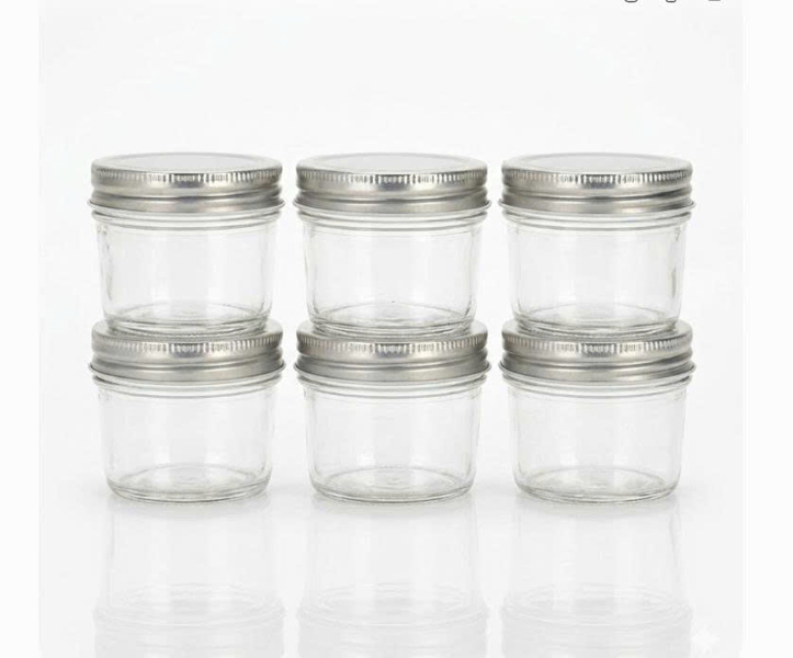 Set 6 hũ thủy tinh nắp nhôm 100ml