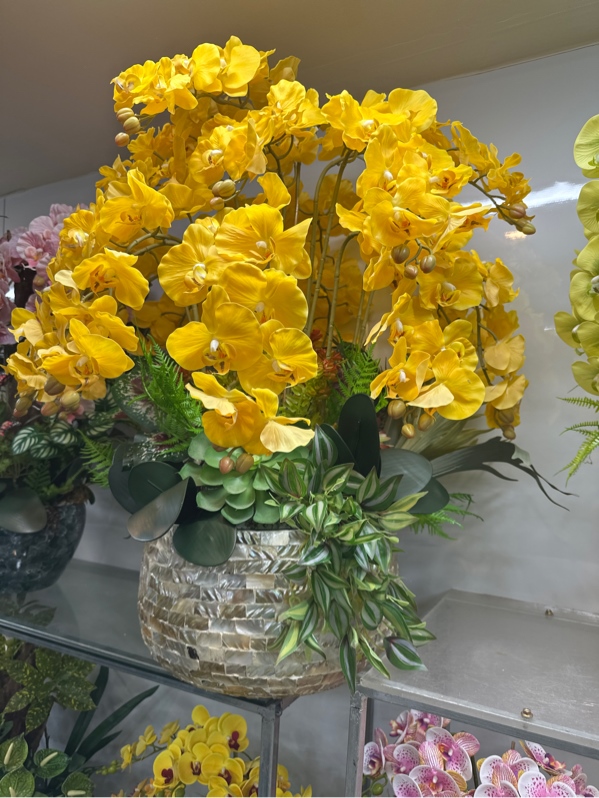 Bát hồ điệp cánh xoăn 9b 19c - Thành phẩm Quỳnh - Hoa Lụa Vân Vượng