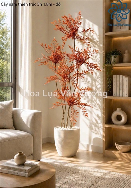 Cây nam thiên trúc 1,8m - Không chậu - Đỏ - Cây - Hoa Lụa Vân Vượng