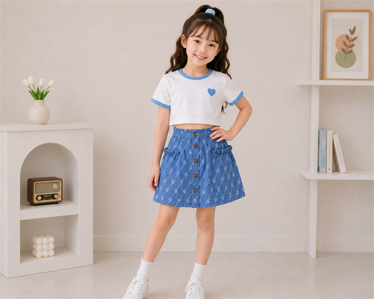 CV JEAN LỤA BÈO HỌA TIẾT 2 SƯỜN ĐÍNH NÚT DỪA