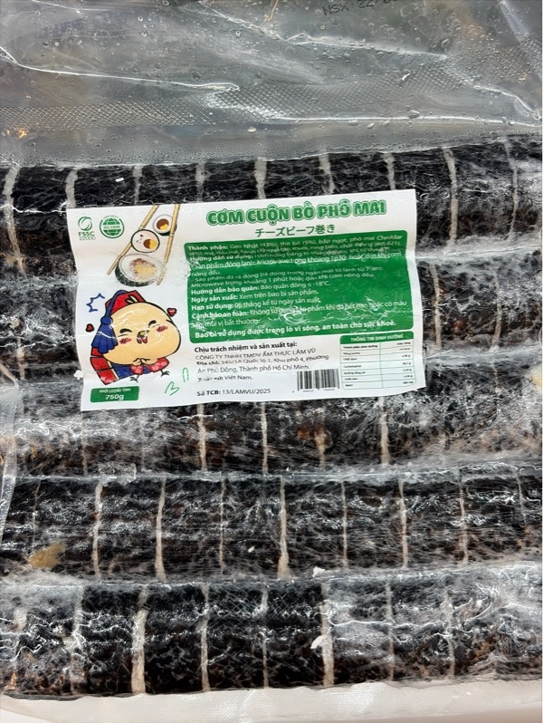 Cơm cuộn bò Phô Mai