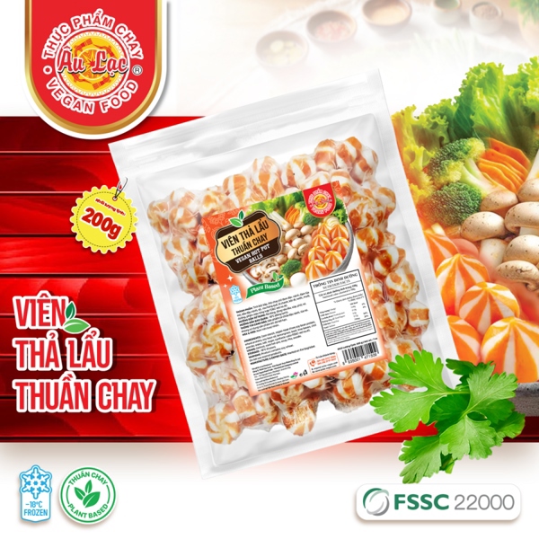 VIÊN THẢ LẨU THUẦN CHAY - ÂU LẠC 200gr