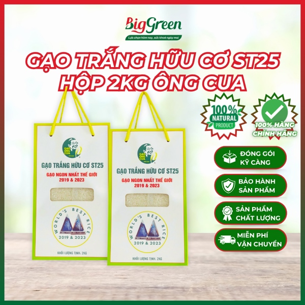 Gạo ST25 hữu cơ 2kg