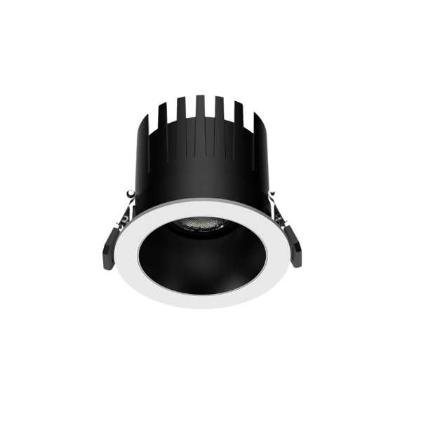 Đèn LED âm trần Spotlight SM12 Viền trắng chóa đen, chống chói cao cấp, lỗ khoét 90mm