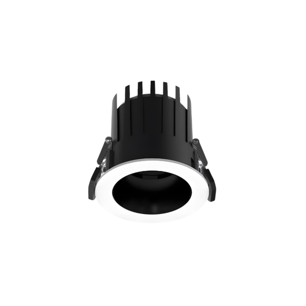 Đèn LED âm trần Spotlight SM12 Viền trắng chóa đen, chống chói cao cấp, lỗ khoét 70mm