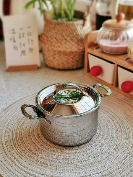 S238 - S49 Nồi 2 Quai Mini 10cm Kèm Nắp NK-AL49P10 [T48]