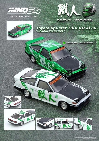[SGTVN] Inno64 1:64 TOYOTA SPRINTER TRUENO AE86 "KEIICHI TSUCHIYA" (IN64-AE86-KT)
