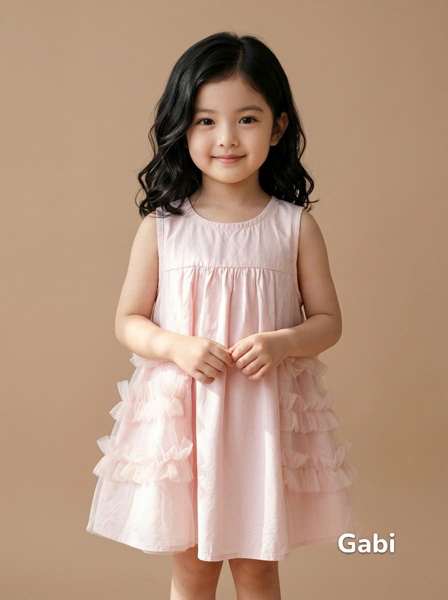 Váy thô ren sườn Gabi LC206 - Hồng