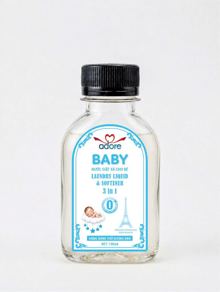 ADORE BABY - Nước giặt xả cho bé Hương Mây Trắng - 100ml