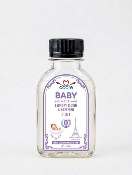 ADORE BABY - Nước giặt xả cho bé Hương Bông Mềm - 100ml