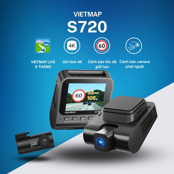 Camera quan sát ghi hình ảnh, Model S720 + Camera sau, Model S720