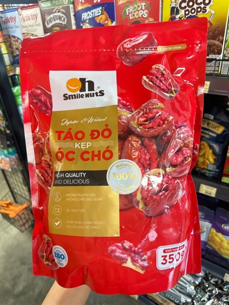 Táo đỏ kẹp óc chó Oh Smile Nuts 350g