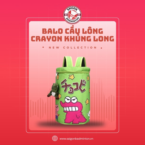 Balo Cầu Lông Crayon Khủng Long