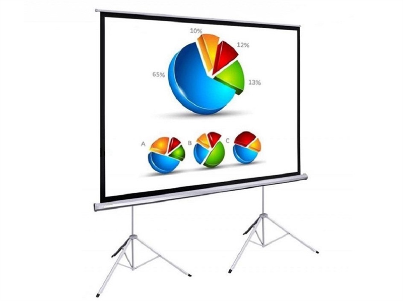 MÀN CHIẾU CHÂN 150" (3,0m x 2,3m) - Chân đế điều chỉnh được 2.5m đến 3m - Hiệu Dalite
