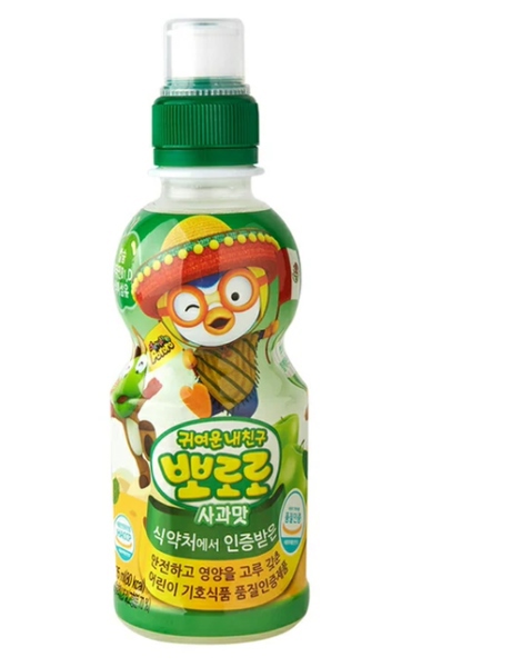Nước Nước Pororo chai vị táo 235ml*24chai/1box