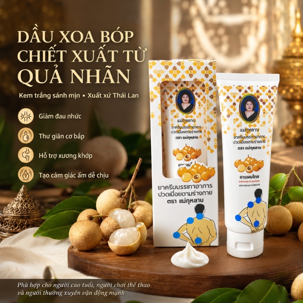 Dầu Xoa Bóp Chiết Xuất Từ Nhãn
