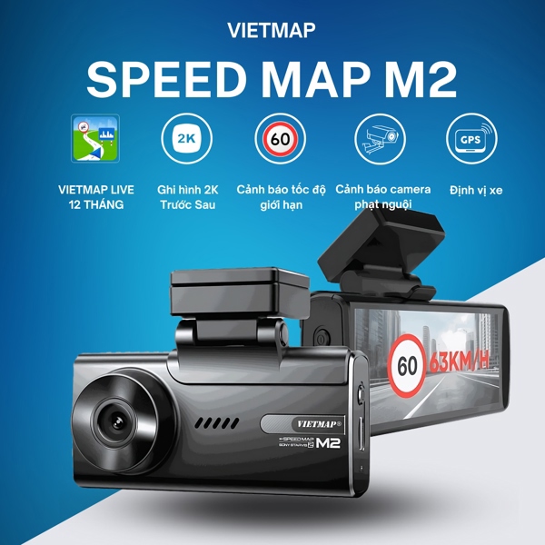 Thiết bị đầu cuối thông tin di động mặt đất, Model Speed Map M2 + Camera sau, Model Speed Map M2 + Sim Viettel DCAM 12 tháng + Module 4G - M2 + Sạc trực tiếp cổng Type C