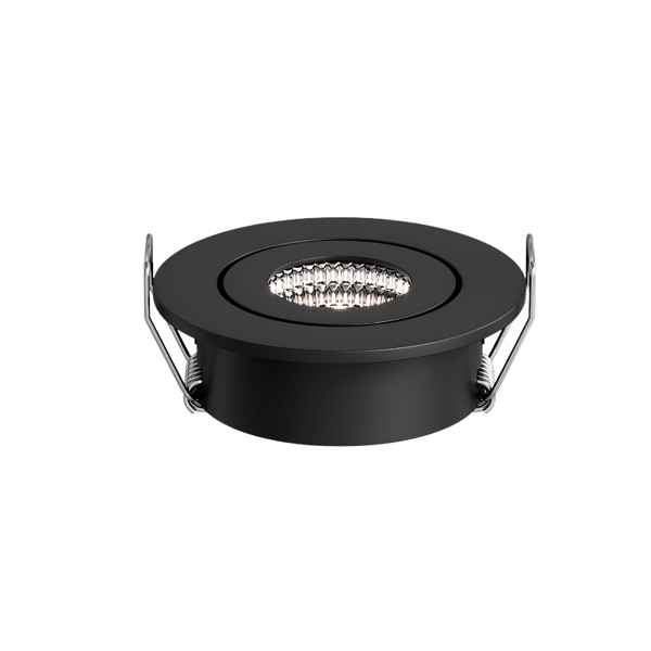 Đèn Led Spotlight âm trần Win 3W, lỗ khoét 42mm, vỏ đen