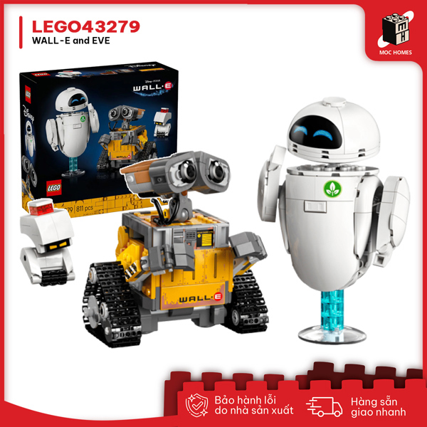 Đồ chơi lắp ráp LEGO 43279 WALL-E and EVE