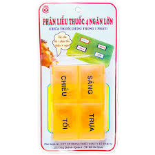 DỤNG CỤ CHIA THUỐC 4 NGĂN LỚN