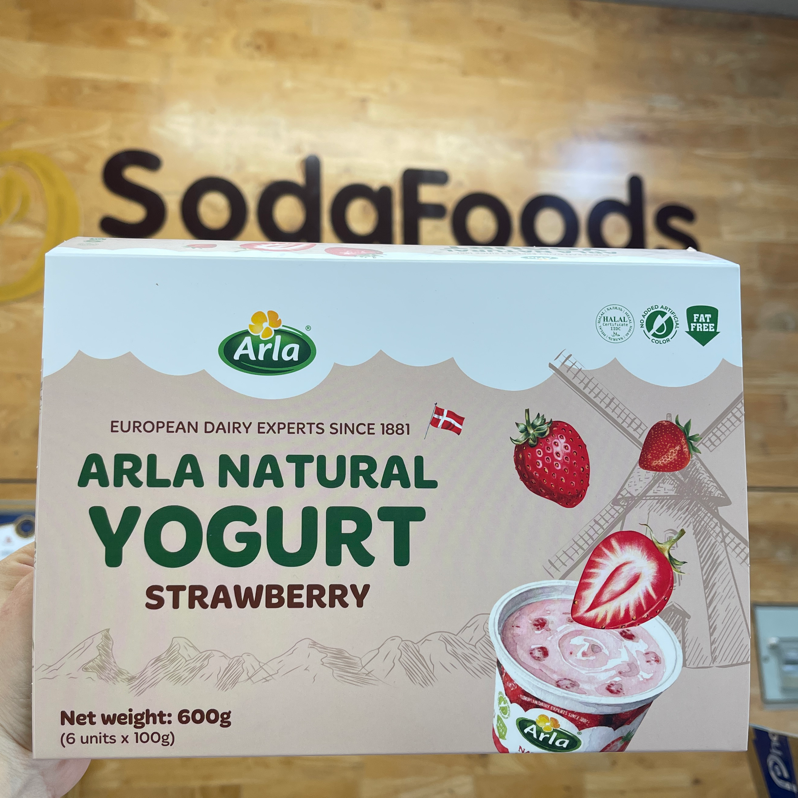 Sữa chua nguội arla 100g - vị dâu