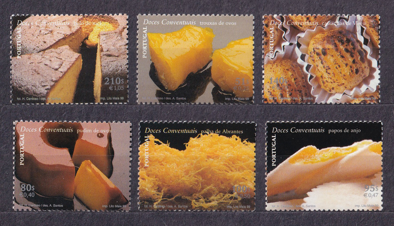 Bộ 6 Tem Bưu Chính Bồ Đào Nha - Đồ Ngọt | Portugal - Sweets 1999 (6) | Mint