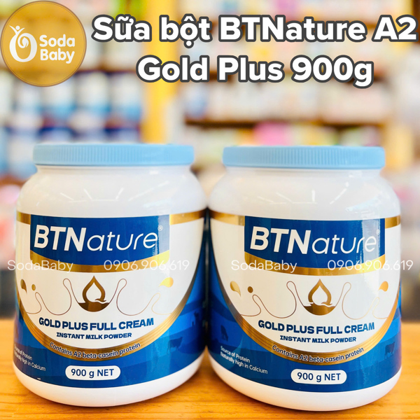 Sữa tươi dạng bột BTNature A2 Gold Plus 900g