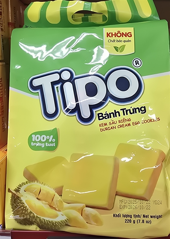 Bánh Tipo vị sầu riêng 220g