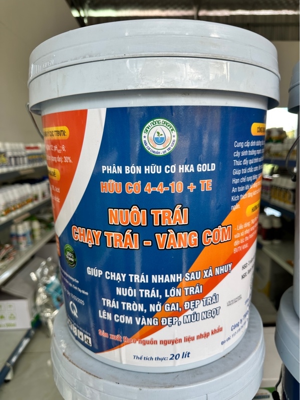 Xô Nuôi trái - Chạy trái- Vàng cơm 4-4-10 SN