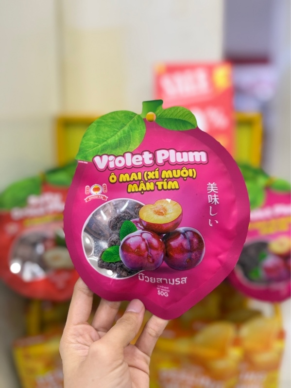 Xí muội khô Khom Fai 50g #mận tím M0033
