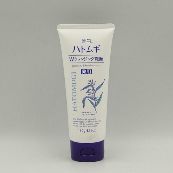 Sữa rửa mặt tẩy trang Reihaku Hatomugi Medicated W-Cleansing Foam 130g