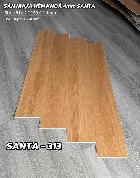 SÀN NHỰA HÈM KHÓA ST 4MM (914.4x150x4MM) - PN313 - KÈM XỐP TRẮNG