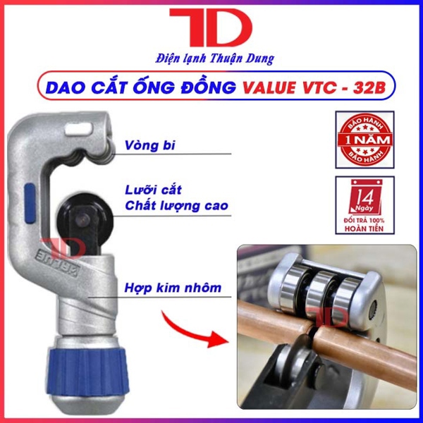 Dao cắt ống đồng Value VTC - 32B
